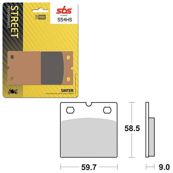 SBS BRAKE PAD 554HS