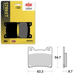 SBS BRAKE PAD 555HF