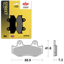 SBS BRAKE PAD 558HF