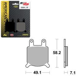 SBS BRAKE PAD 560H.HF