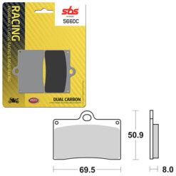 SBS BRAKE PAD 566DC
