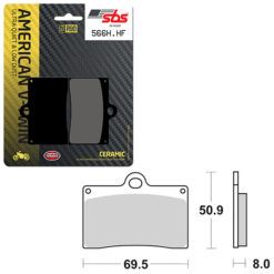 SBS BRAKE PAD 566H.HF