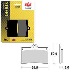 SBS BRAKE PAD 566HF
