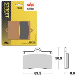 SBS BRAKE PAD 566HS