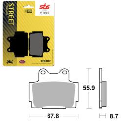 SBS BRAKE PAD 570HF