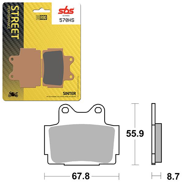 SBS BRAKE PAD 570HS