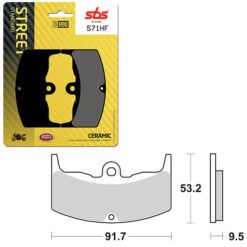 SBS BRAKE PAD 571HF