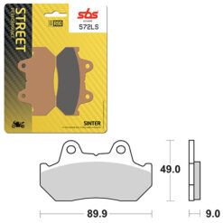 SBS BRAKE PAD 572LS