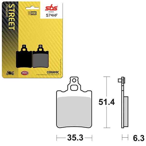 SBS BRAKE PAD 574HF