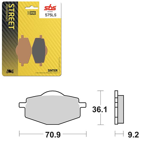 SBS BRAKE PAD 575LS