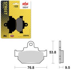 SBS BRAKE PAD 582HF