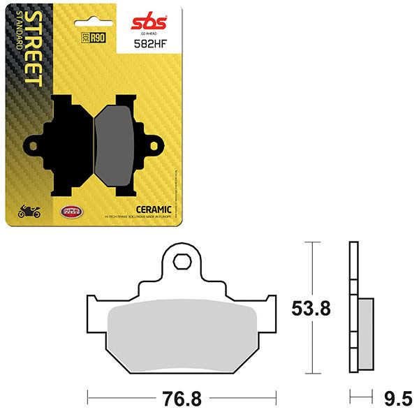 SBS BRAKE PAD 582HF