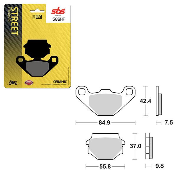 SBS BRAKE PAD 586HF