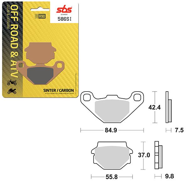 SBS BRAKE PAD 586SI