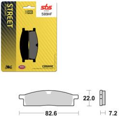 SBS BRAKE PAD 589HF