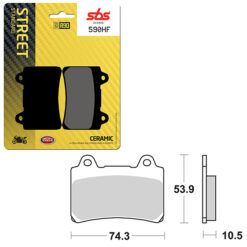 SBS BRAKE PAD 590HF
