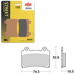SBS BRAKE PAD 590HS