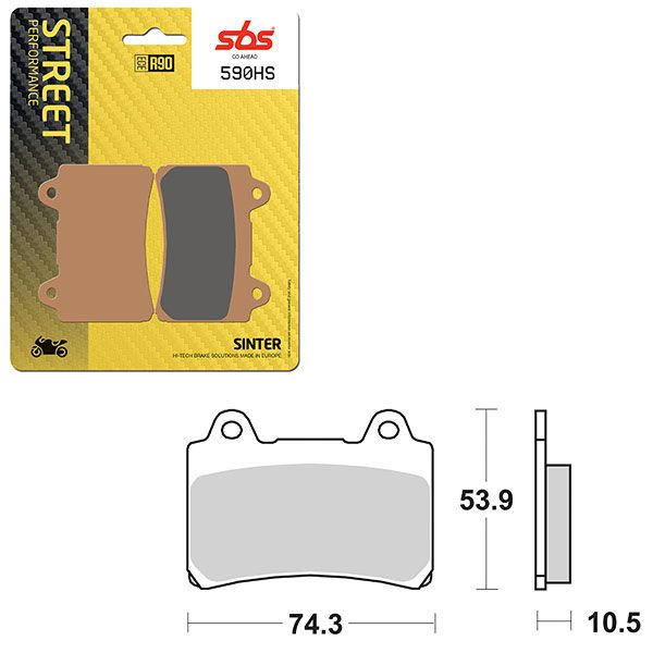 SBS BRAKE PAD 590HS