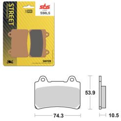 SBS BRAKE PAD 590LS