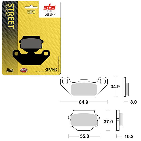 SBS BRAKE PAD 591HF
