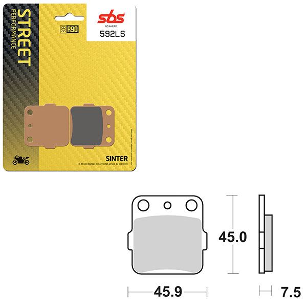 SBS BRAKE PAD 592LS