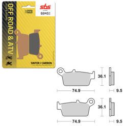 SBS BRAKE PAD 604SI