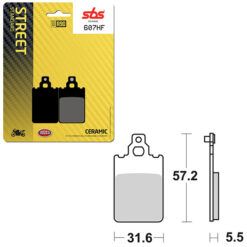 SBS BRAKE PAD 607HF