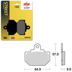 SBS BRAKE PAD 610HF