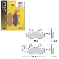 SBS BRAKE PAD 611HS
