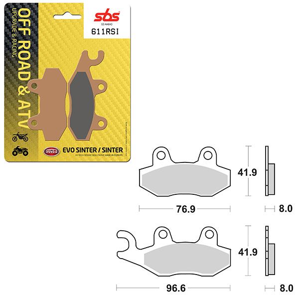 SBS BRAKE PAD 611RSI