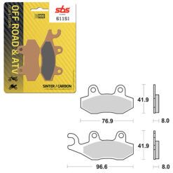SBS BRAKE PAD 611SI