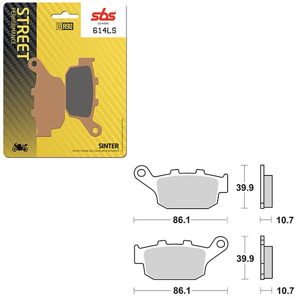 SBS BRAKE PAD 614LS