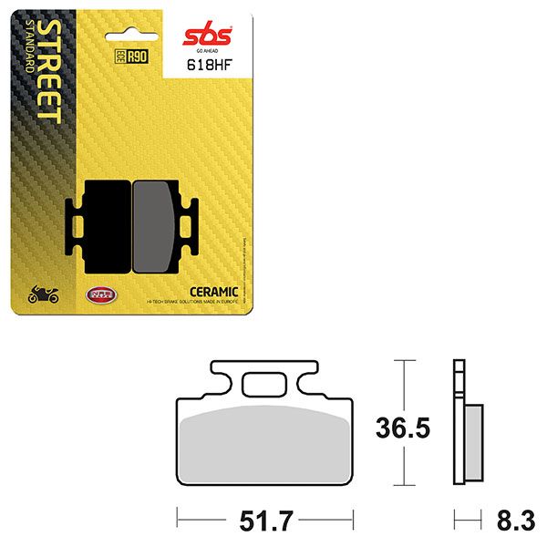 SBS BRAKE PAD 618HF