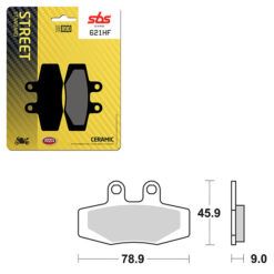 SBS BRAKE PAD 621HF
