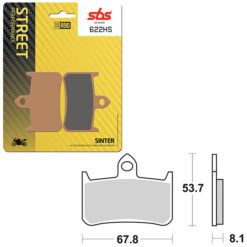 SBS BRAKE PAD 622HS