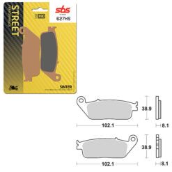 SBS BRAKE PAD 627HS