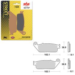 SBS BRAKE PAD 627SP