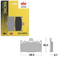 SBS BRAKE PAD 631DC