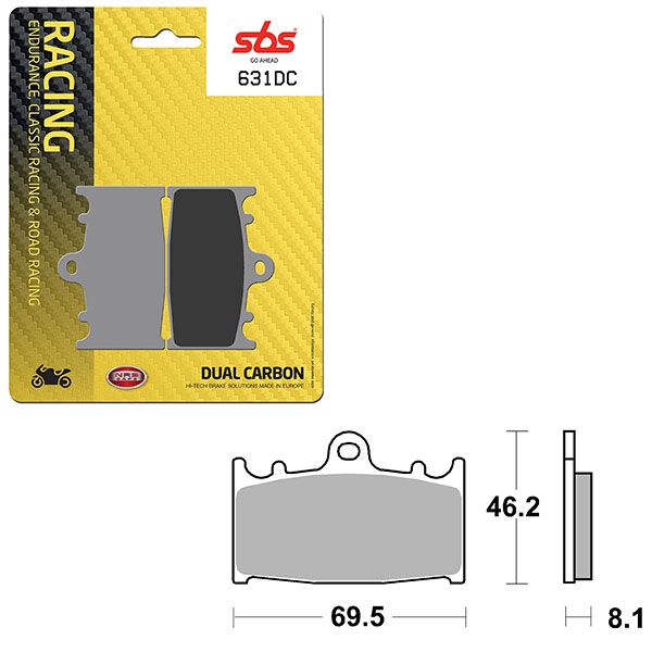 SBS BRAKE PAD 631DC