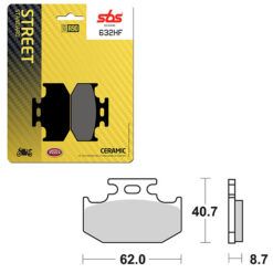 SBS BRAKE PAD 632HF
