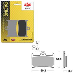 SBS BRAKE PAD 634DC