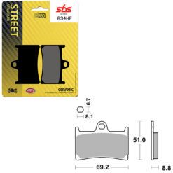 SBS BRAKE PAD 634HF