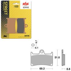 SBS BRAKE PAD 634HS