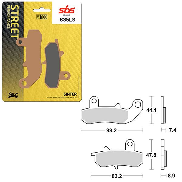 SBS BRAKE PAD 635LS