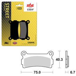 SBS BRAKE PAD 636HF