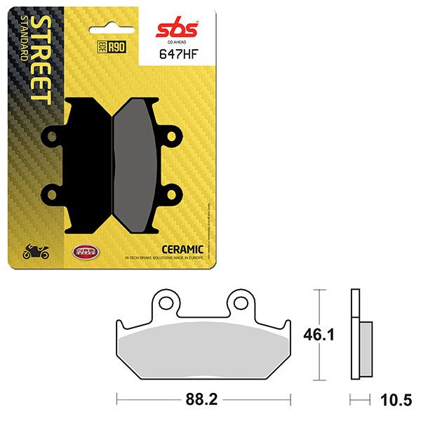 SBS BRAKE PAD 647HF
