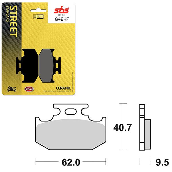 SBS BRAKE PAD 648HF
