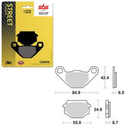 SBS BRAKE PAD 651HF