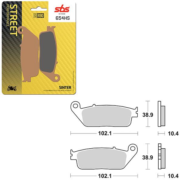 SBS BRAKE PAD 654HS