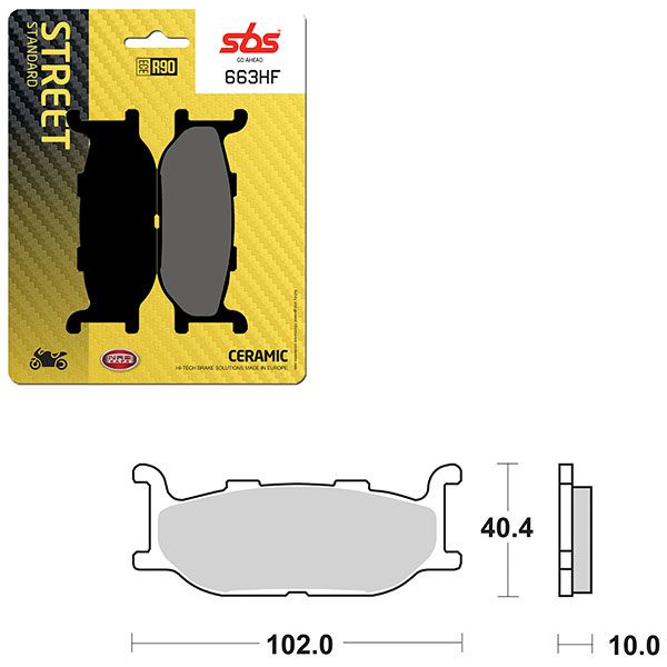 SBS BRAKE PAD 663HF
